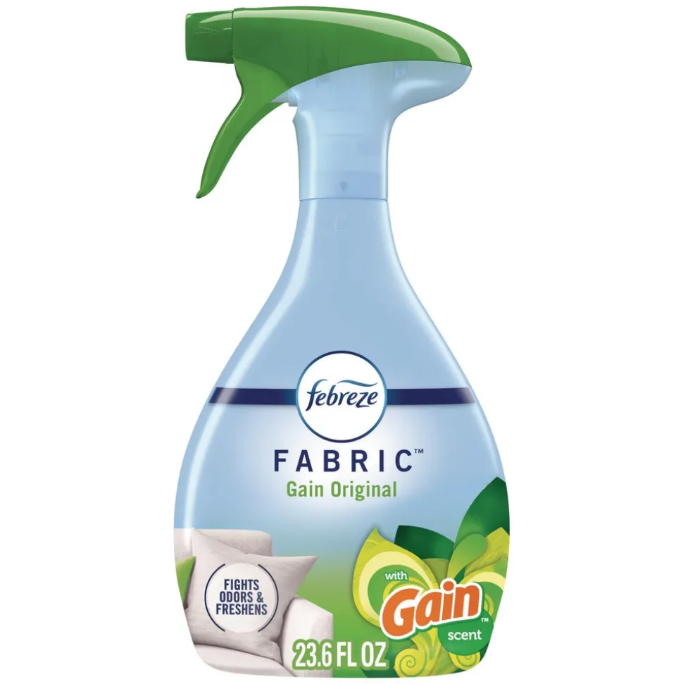 Febreze FABRIC 23.6 oz. Spray Bottle Refresher/Odor Eliminator - Gain Original (4/Carton)