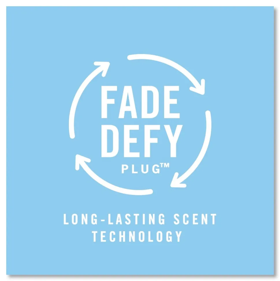 Febreze PLUG 6.54 in. x 2.99 in. x 5.98 in. Air Freshener Warmer Start Kit - Clear/White (4/Carton)