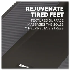 Fellowes Mfg Co. 17.75 in. W x 13.25 in. D x 4 in. to 6.5 in. H HPS Ultimate Foot Support - Black/Gray