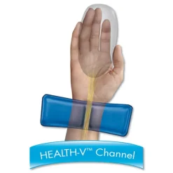 Fellowes Mfg Co. 8.25 in. x 9.87 in. Gel Wrist Support with Attached Mouse Pad - Blue