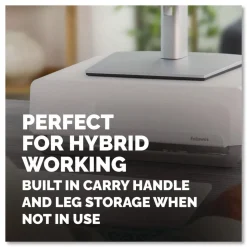 Fellowes Mfg Co. 13.94 in. x 11.97 in. x 3.25 in. to 6 in. Supports 33 lbs. Breyta Monitor Stand - White