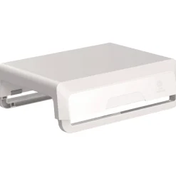 Fellowes Mfg Co. 13.94 in. x 11.97 in. x 3.25 in. to 6 in. Supports 33 lbs. Breyta Monitor Stand - White