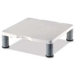 Fellowes Mfg Co. 13.38 in. x 13.63 in. x 2 in. to 4 in. 60 lbs. Standard Monitor Riser for 21 in. Monitors - Platinum/Graphite