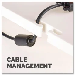 Fellowes Mfg Co. 13.38 in. x 13.63 in. x 2 in. to 4 in. 60 lbs. Standard Monitor Riser for 21 in. Monitors - Platinum/Graphite