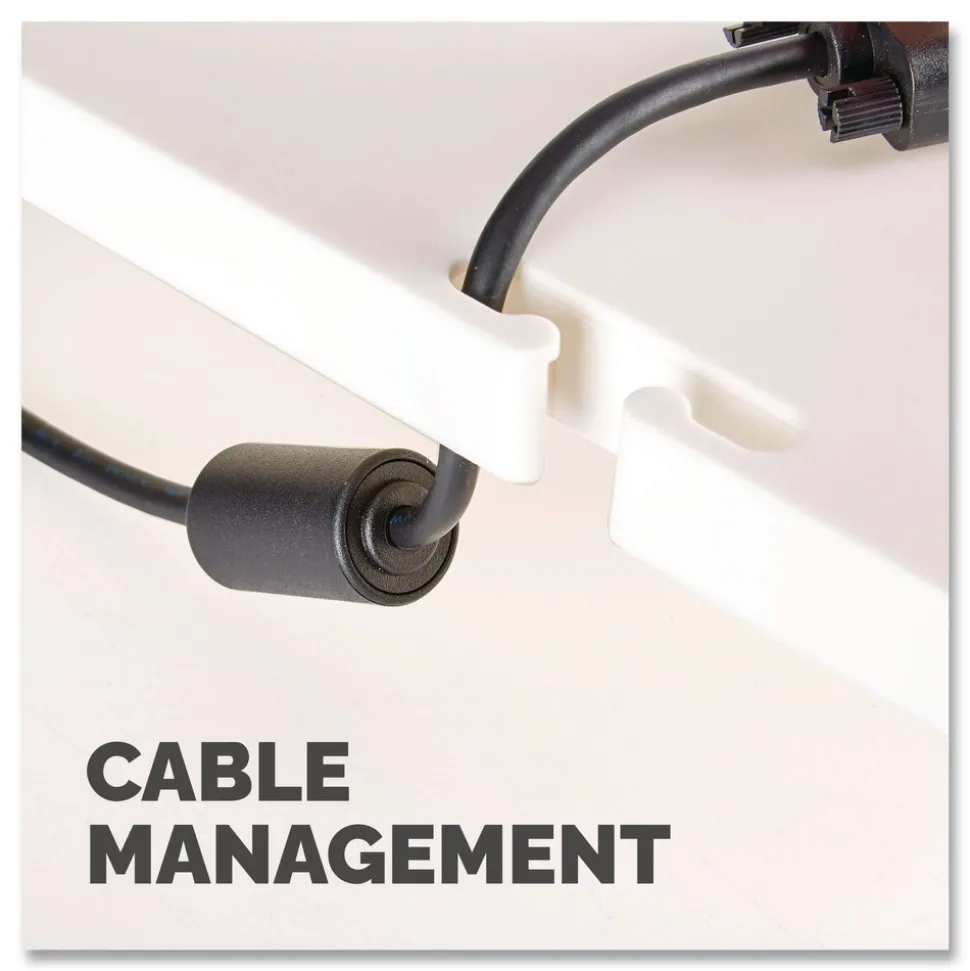 Fellowes Mfg Co. 13.38 in. x 13.63 in. x 2 in. to 4 in. 60 lbs. Standard Monitor Riser for 21 in. Monitors - Platinum/Graphite