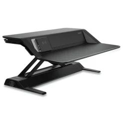 Fellowes Mfg Co. 32.75 in. x 24.25 in. x 5.5 in. to 22.5 in. Lotus DX Sit-Stand Workstation - Black