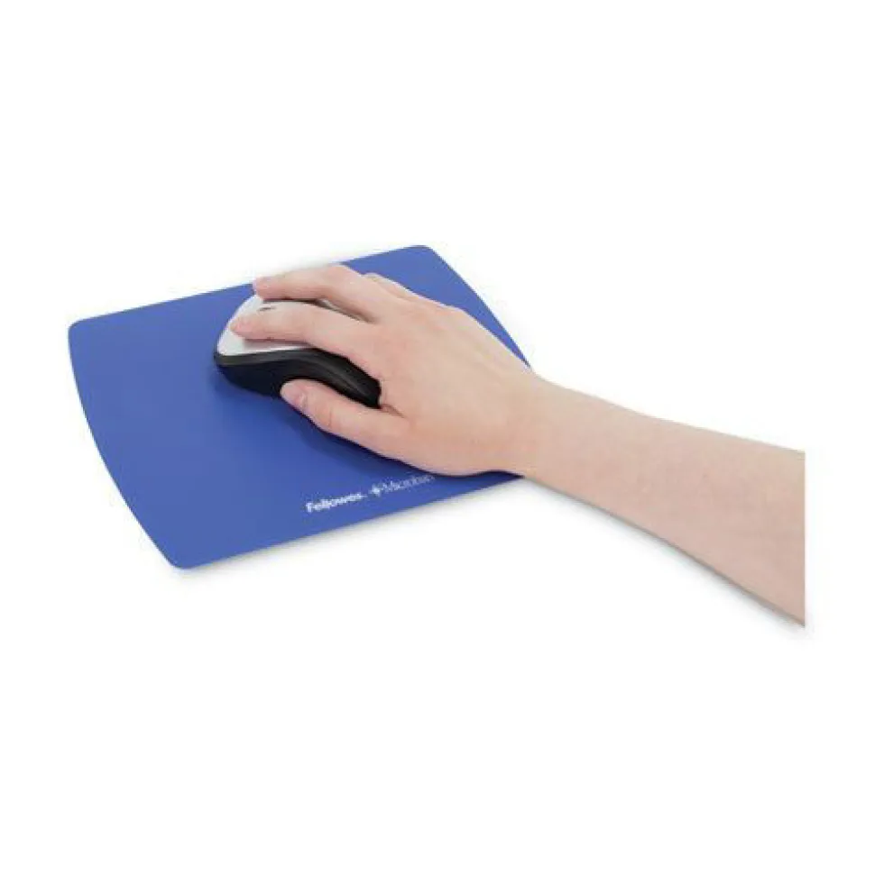 Fellowes Mfg Co. 9 in. x 7 in. Ultra Thin Mouse Pad with Microban Protection - Sapphire Blue