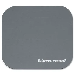 Fellowes Mfg Co. 9 in. x 8 in. Mouse Pad with Microban Protection - Graphite