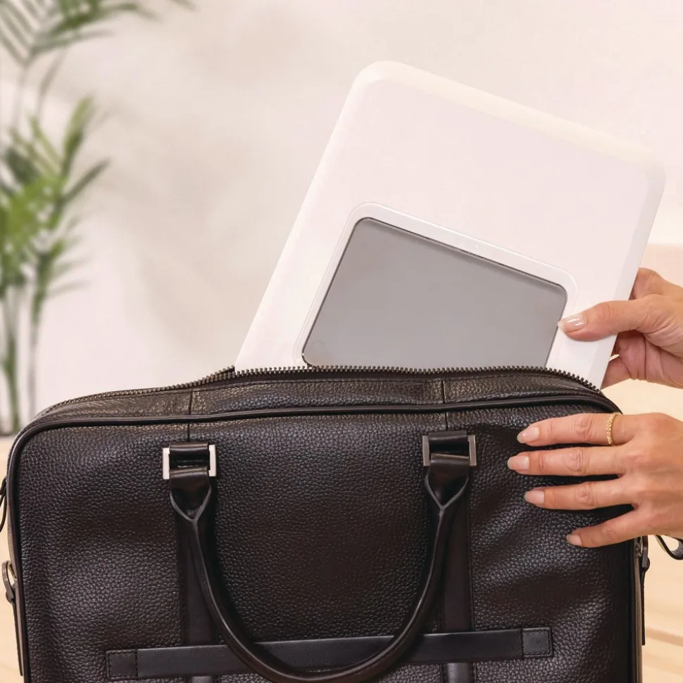 Fellowes Mfg Co. 9.25 in. x 10.55 in. x 0.55 in. to 8 in. Supports Up to 8.8 lbs. Breyta Laptop Stand - White