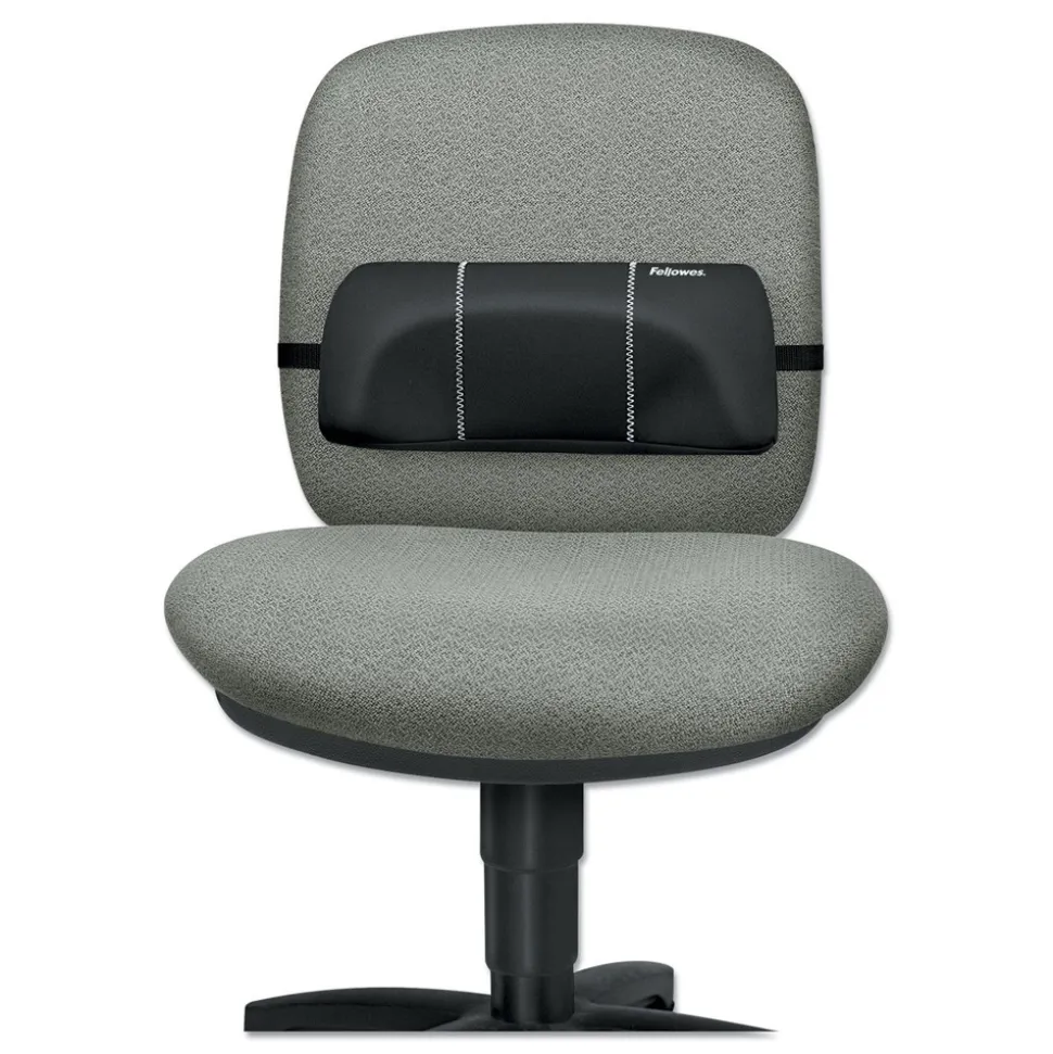 Fellowes Mfg Co. 12 in. x 3.13 in. x 5.19 in. Lumbar Back Support - Black