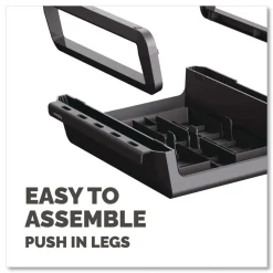 Fellowes Mfg Co. 13.94 in. x 11.97 in. x 3.25 in. to 6 in. Supports 33 lbs. Breyta Monitor Stand - Black