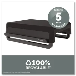 Fellowes Mfg Co. 13.94 in. x 11.97 in. x 3.25 in. to 6 in. Supports 33 lbs. Breyta Monitor Stand - Black