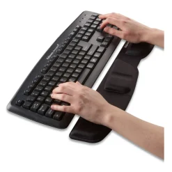 Fellowes Mfg Co. 18.25 in. x 3.37 in. Gel Keyboard Palm Support - Black