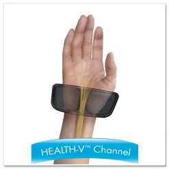 Fellowes Mfg Co. 18.25 in. x 3.37 in. Gel Keyboard Palm Support - Black