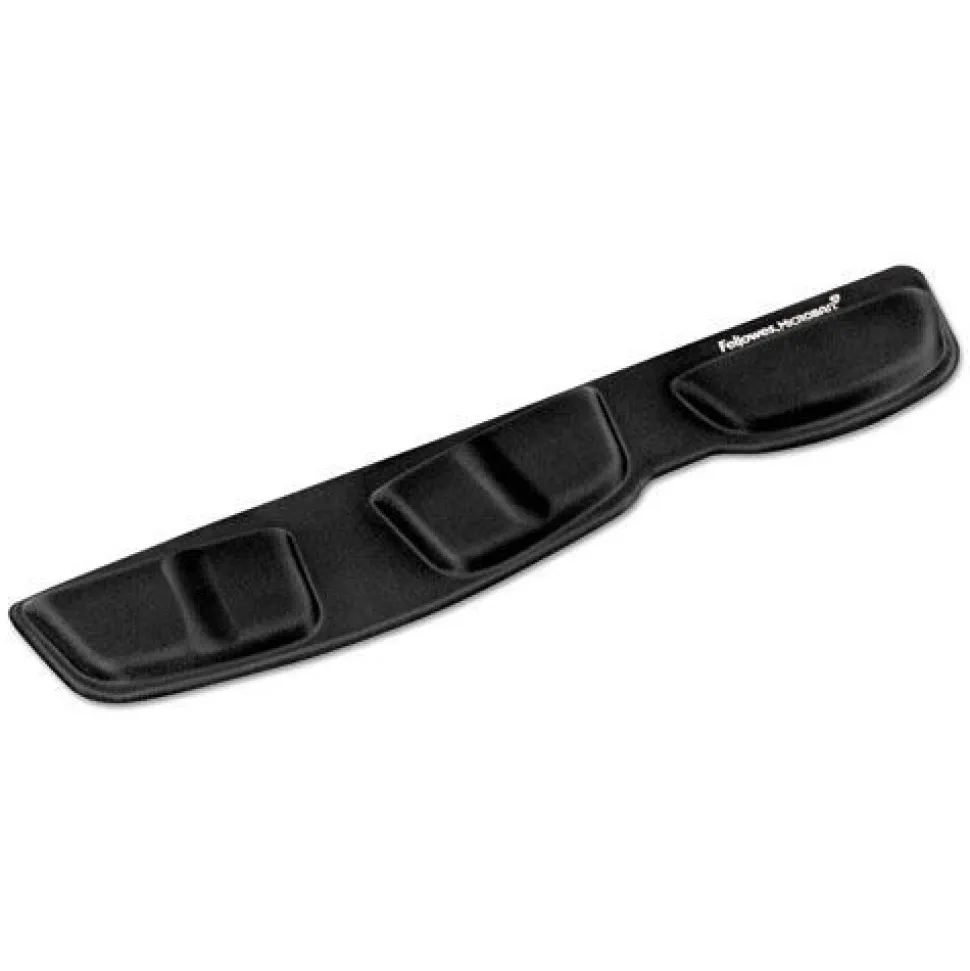 Fellowes Mfg Co. 13.75 in. x 3.37 in. Memory Foam Keyboard Palm Support - Black