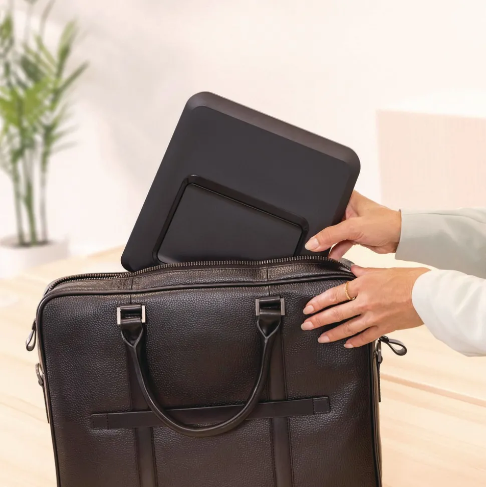 Fellowes Mfg Co. 9.25 in. x 10.55 in. x 0.55 in. to 8 in. Supports Up to 8.8 lbs. Breyta Laptop Stand - Black