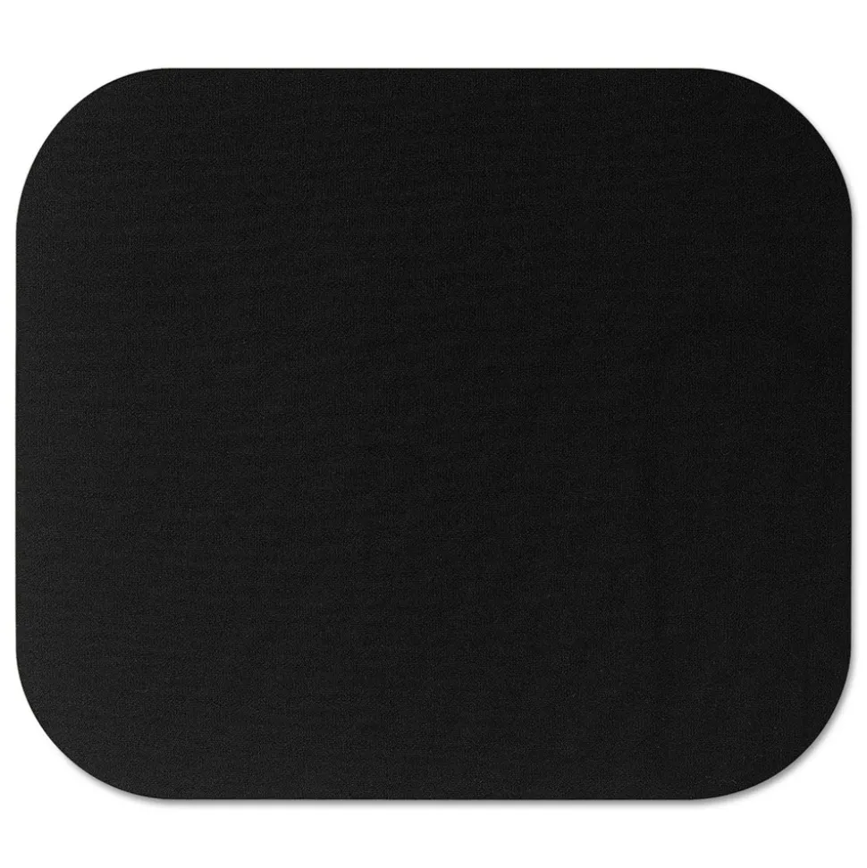 Fellowes Mfg Co. 9 in. x 8 in. Polyester Mouse Pad - Black