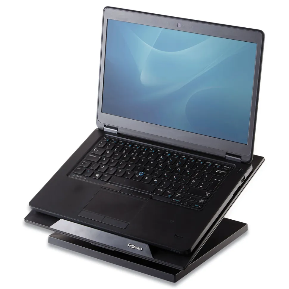 Fellowes Mfg Co. Designer Suites 13.19 in. x 11.19 in. x 4 in. Laptop Riser Supports up to 25 lbs. - Black Pearl