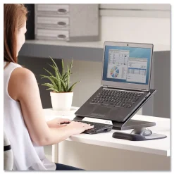 Fellowes Mfg Co. Designer Suites 13.19 in. x 11.19 in. x 4 in. Laptop Riser Supports up to 25 lbs. - Black Pearl