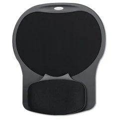 Fellowes Mfg Co. Easy Glide 10 in. x 12 in. Gel Mouse Pad with Wrist Rest - Black