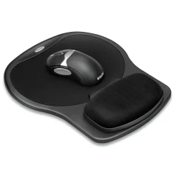 Fellowes Mfg Co. Easy Glide 10 in. x 12 in. Gel Mouse Pad with Wrist Rest - Black
