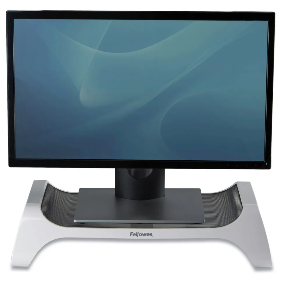 Fellowes Mfg Co. I-Spire Series 20 in. x 8.88 in. x 4.88 in. Monitor Lift Supports 25 lbs. - White/Gray