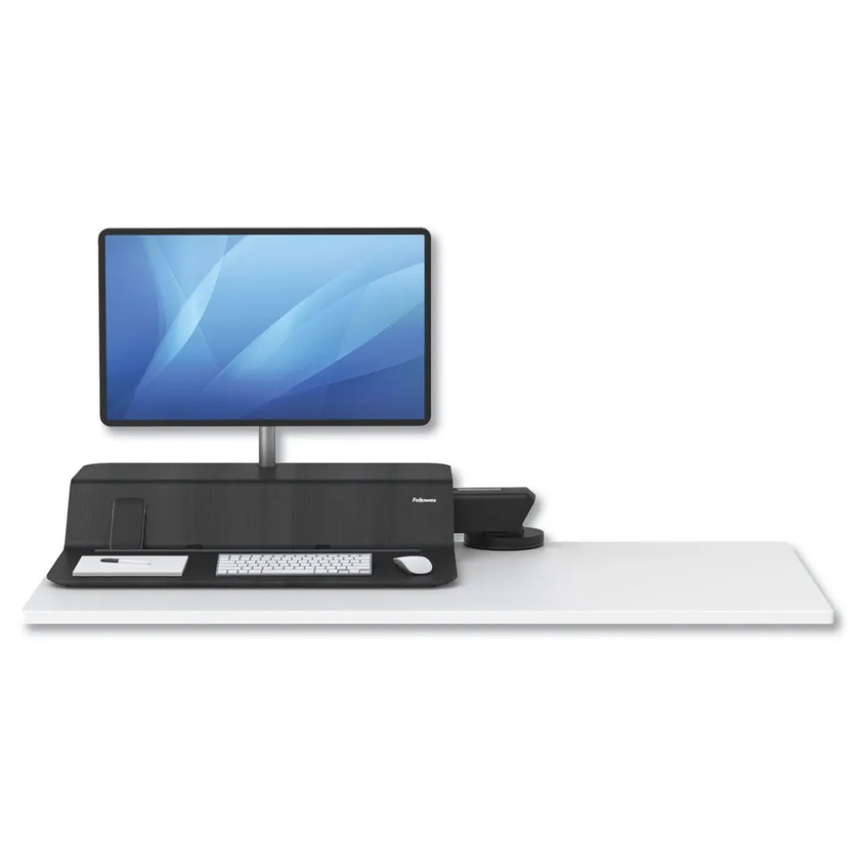 Fellowes Mfg Co. Lotus RT 48 in. x 30 in. x 42.2 in. - 49.2 in. Sit-Stand Workstation - Black