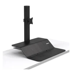 Fellowes Mfg Co. Lotus VE 29 in. x 28.5 in. x 42.5 in. Single Monitor Sit-Stand Workstation - Black