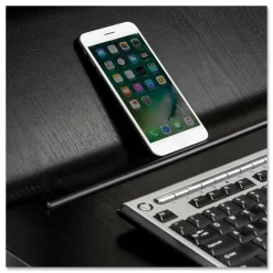 Fellowes Mfg Co. Lotus VE 29 in. x 28.5 in. x 42.5 in. Single Monitor Sit-Stand Workstation - Black