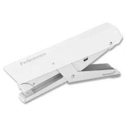 Fellowes Mfg Co. LX890 0.25 in./0.31 in. Staples 40-Sheet Capacity Handheld Plier Stapler with Antimicrobial Protection - White