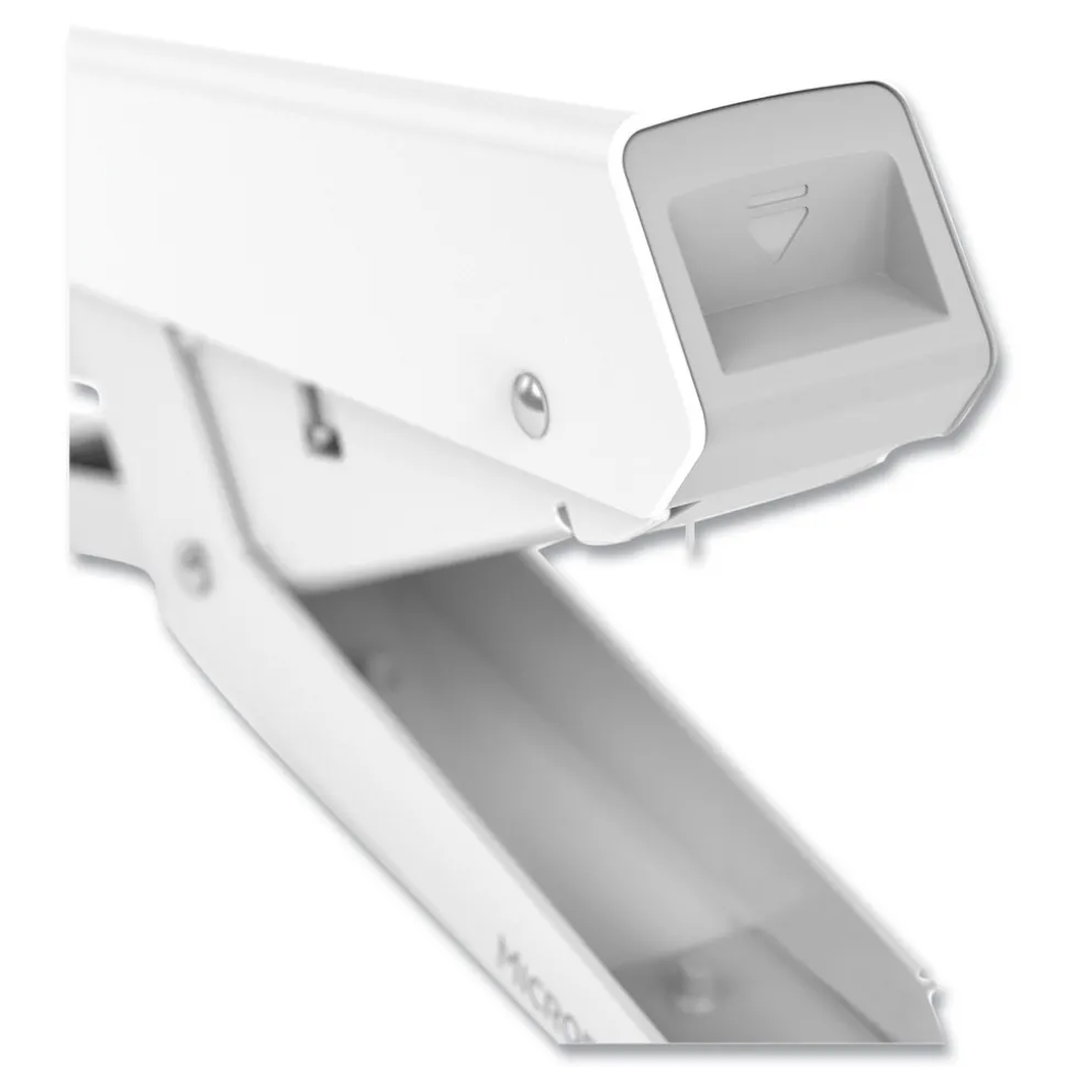 Fellowes Mfg Co. LX890 0.25 in./0.31 in. Staples 40-Sheet Capacity Handheld Plier Stapler with Antimicrobial Protection - White