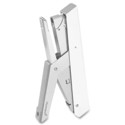 Fellowes Mfg Co. LX890 0.25 in./0.31 in. Staples 40-Sheet Capacity Handheld Plier Stapler with Antimicrobial Protection - White