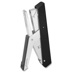 Fellowes Mfg Co. LX890 0.25 in./0.31 in. Staples 40-Sheet Capacity Handheld Plier Stapler with Antimicrobial Protection - Black/White