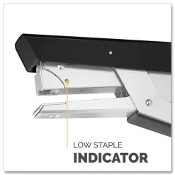 Fellowes Mfg Co. LX890 0.25 in./0.31 in. Staples 40-Sheet Capacity Handheld Plier Stapler with Antimicrobial Protection - Black/White