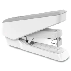 Fellowes Mfg Co. LX870 EasyPress 40-Sheet Capacity Stapler with Antimicrobial Protection - Gray/White