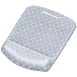 Fellowes Mfg Co. PlushTouch 7.25 in. x 9.38 in. Mouse Pad with Wrist Rest - Lattice Design