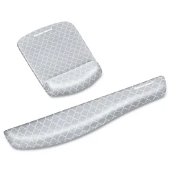 Fellowes Mfg Co. PlushTouch 7.25 in. x 9.38 in. Mouse Pad with Wrist Rest - Lattice Design