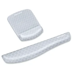 Fellowes Mfg Co. PlushTouch 18.12 in. x 3.19 in. Keyboard Wrist Rest - Lattice Design