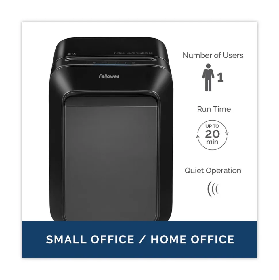 Fellowes Mfg Co. Powershred LX180 16 Manual Sheet Capacity Cross-Cut Shredder