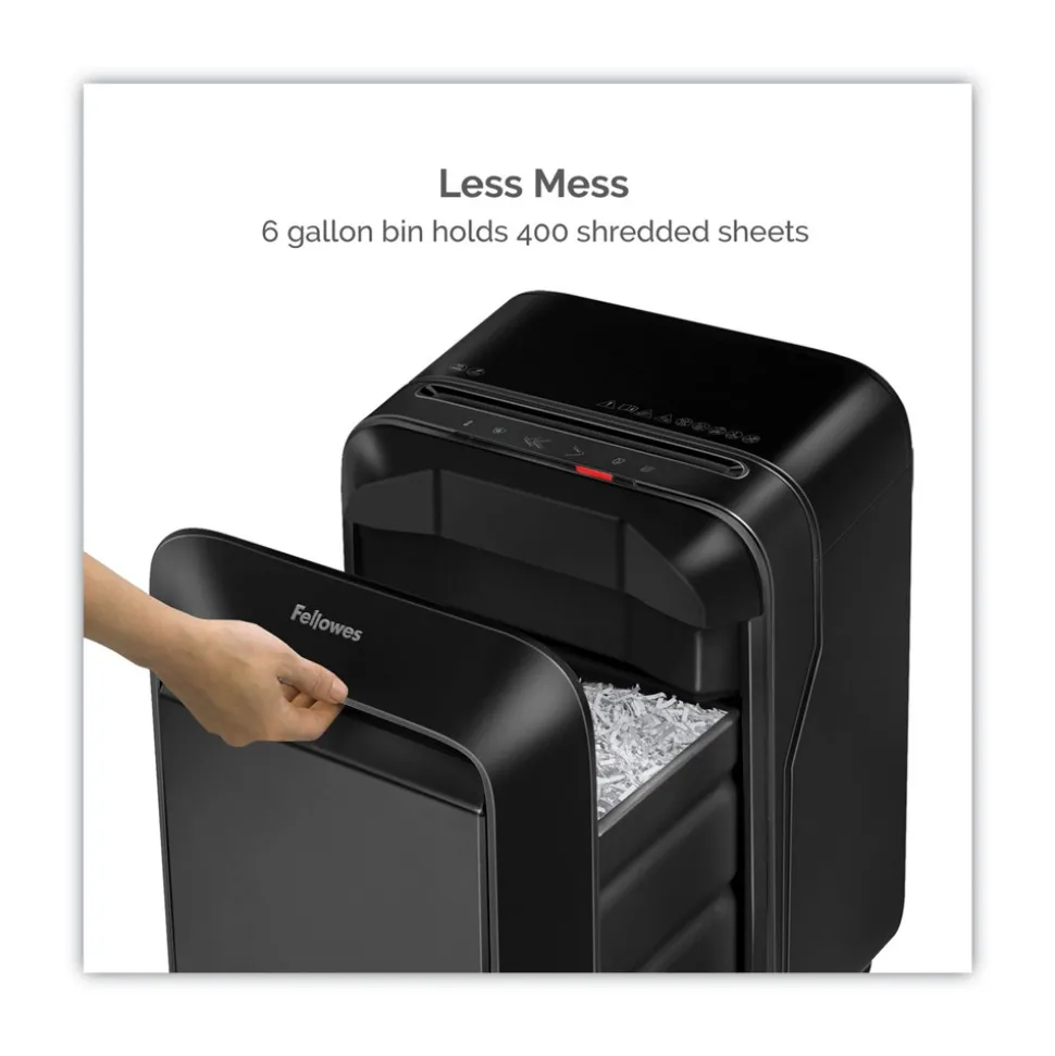 Fellowes Mfg Co. Powershred LX180 16 Manual Sheet Capacity Cross-Cut Shredder