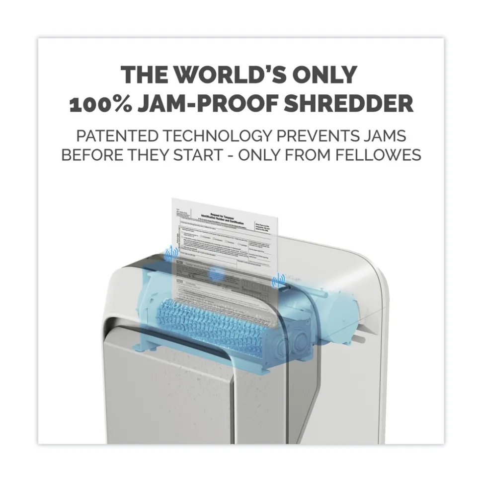Fellowes Mfg Co. Powershred LX210 16 Manual Sheet Capacity Micro-Cut Shredder - White