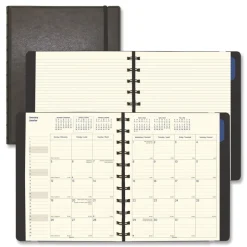 Filofax 17-Month: Aug 2025 to Dec 2026 10.88 in. x 8.5 in. Soft Touch Planner - Black Cover