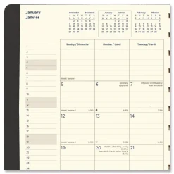 Filofax 17-Month: Aug 2025 to Dec 2026 10.88 in. x 8.5 in. Soft Touch Planner - Black Cover