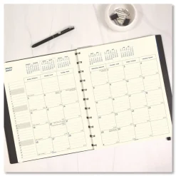 Filofax 17-Month: Aug 2025 to Dec 2026 10.88 in. x 8.5 in. Soft Touch Planner - Black Cover