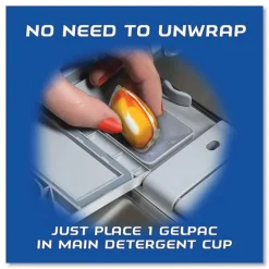 FINISH Box of 32 Dish Detergent Gelpacs - Orange Scent (8/Carton)