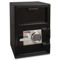FireKing 14 in. x 15.5 in. x 20 in. 0.95 cu ft Depository Security Safe - Black