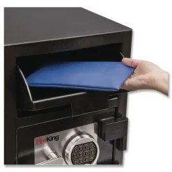 FireKing 14 in. x 15.5 in. x 20 in. 0.95 cu ft Depository Security Safe - Black