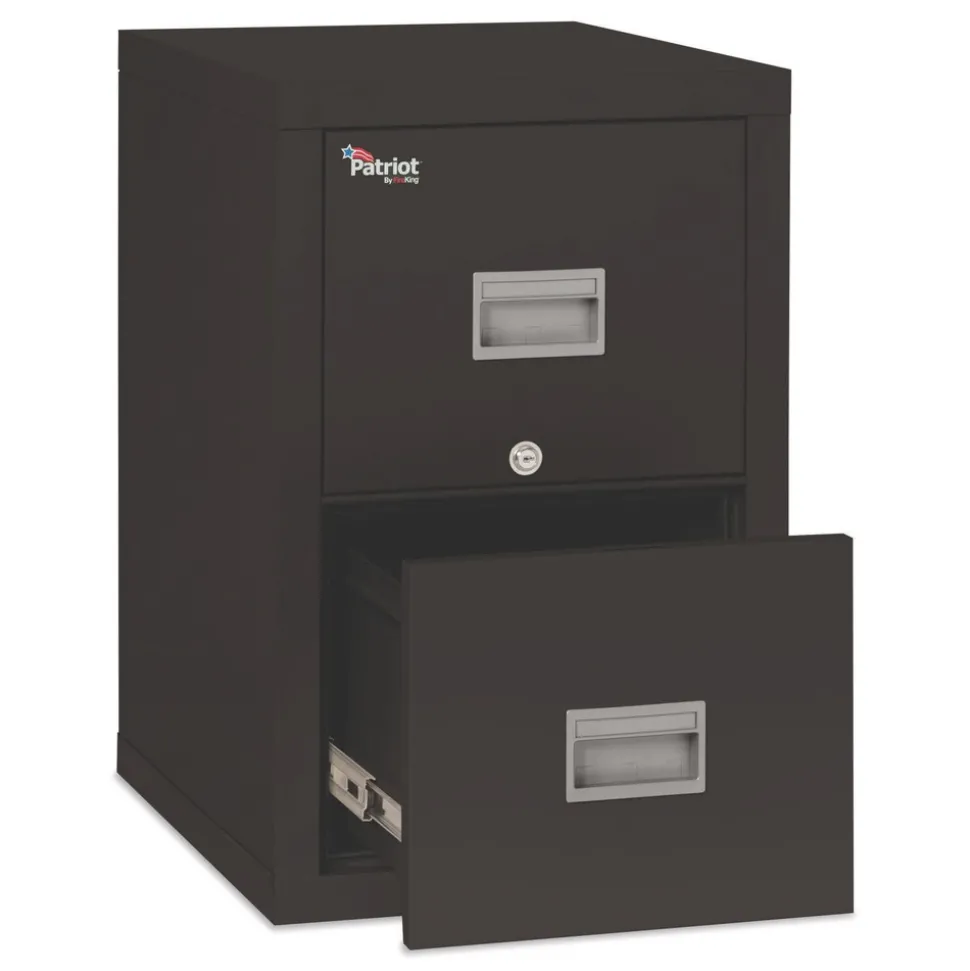 FireKing Patriot by FireKing 17.75 in. x 25 in. x 27.75 in. Insulated Fire File with 2 Legal/Letter Drawers - Black