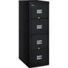 FireKing Patriot by FireKing 17.75 in. x 25 in. x 52.75 in. Insulated Fire File with 4 Legal/Letter Drawers - Black