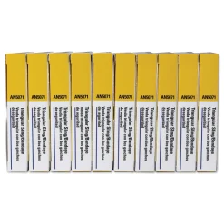 First Aid Only 40 in. x 40 in. x 56 in. First-Aid Refill Sling/Tourniquet Triangular Bandages (10/Pack)